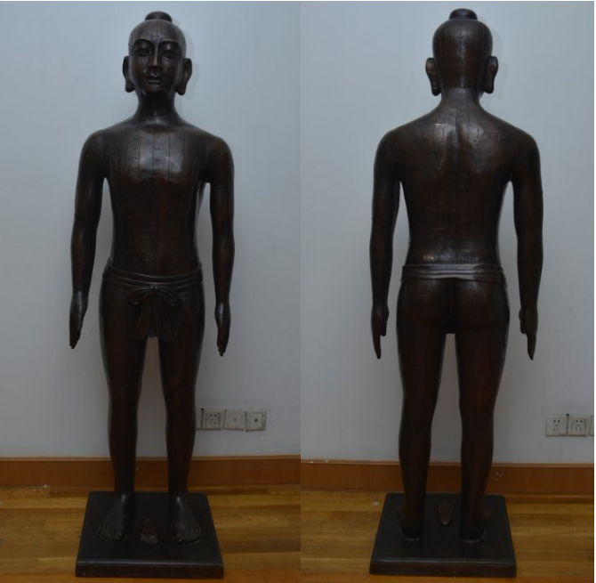 仿明代針灸銅人模型(真銅全銅、58黃銅材質(zhì))