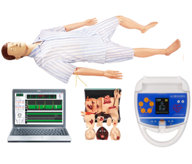 高級綜合急救護理訓練模擬人（AED、CPR、護理、